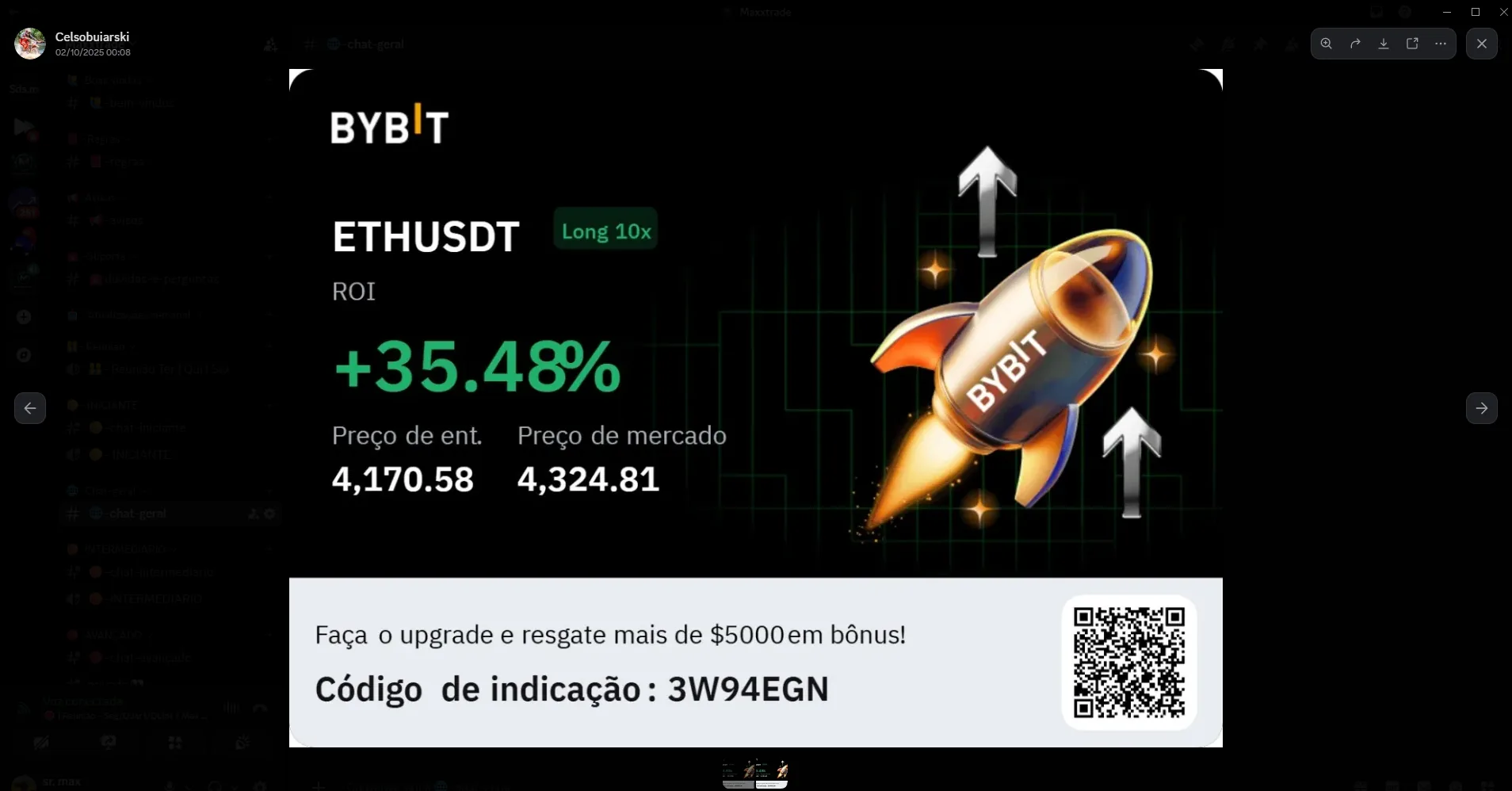 Print real Bybit ETHUSDT