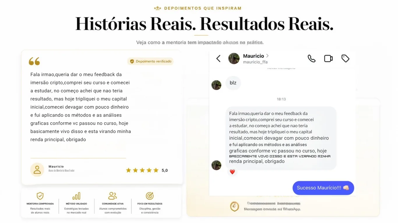 Print real correspondente ao depoimento de Maurício